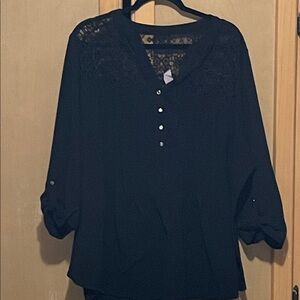 Cocomo Black Lace Detail Blouse